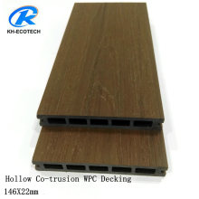 Hollow Co-Extrusion or Capped WPC Decking with Ce, Fcs, ISO SGS